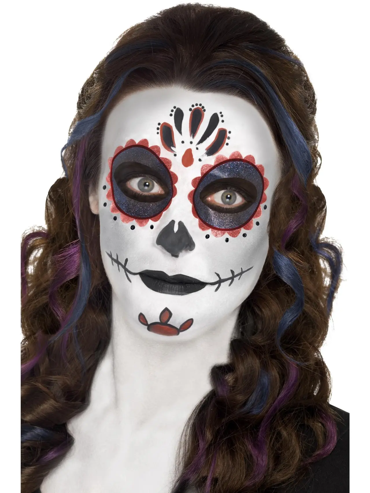 Day of the Dead-sminkesæt, vandbaseret