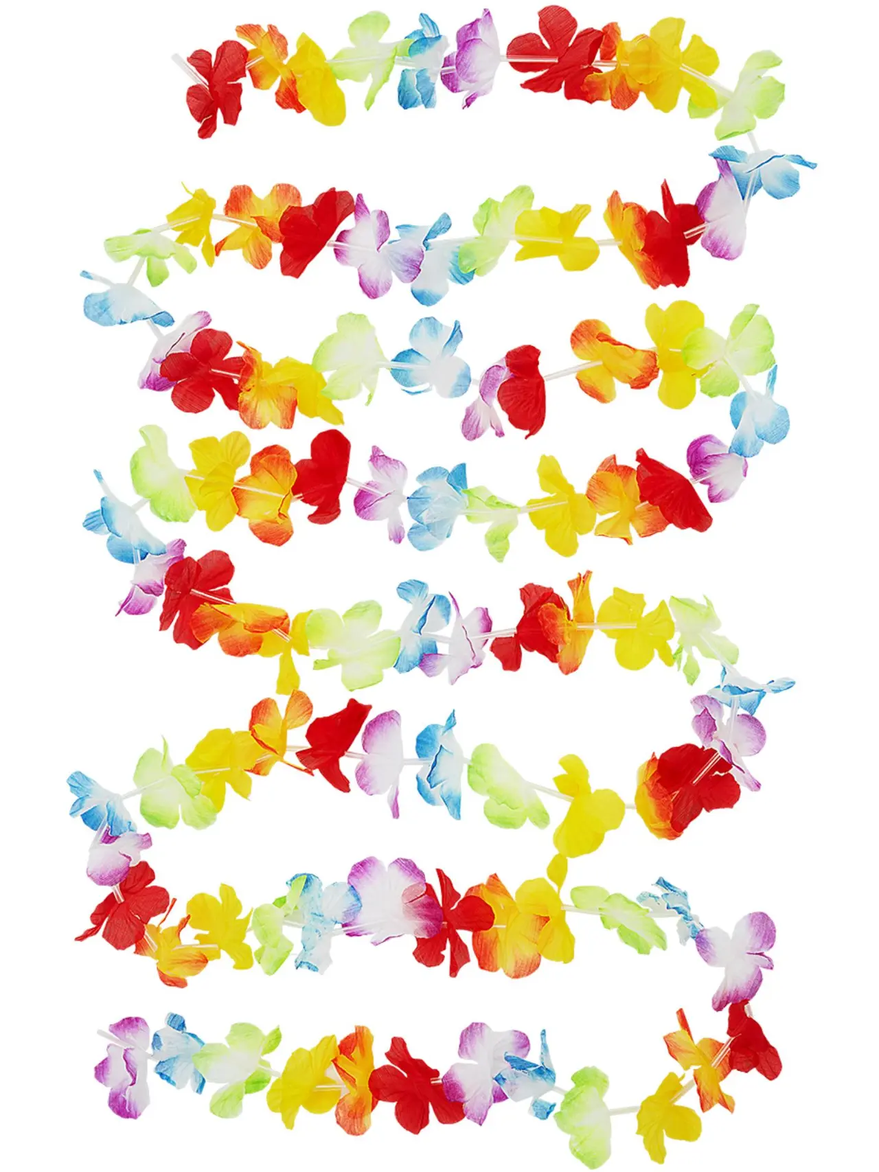 Hawaii-guirlande med blomster, 300 cm