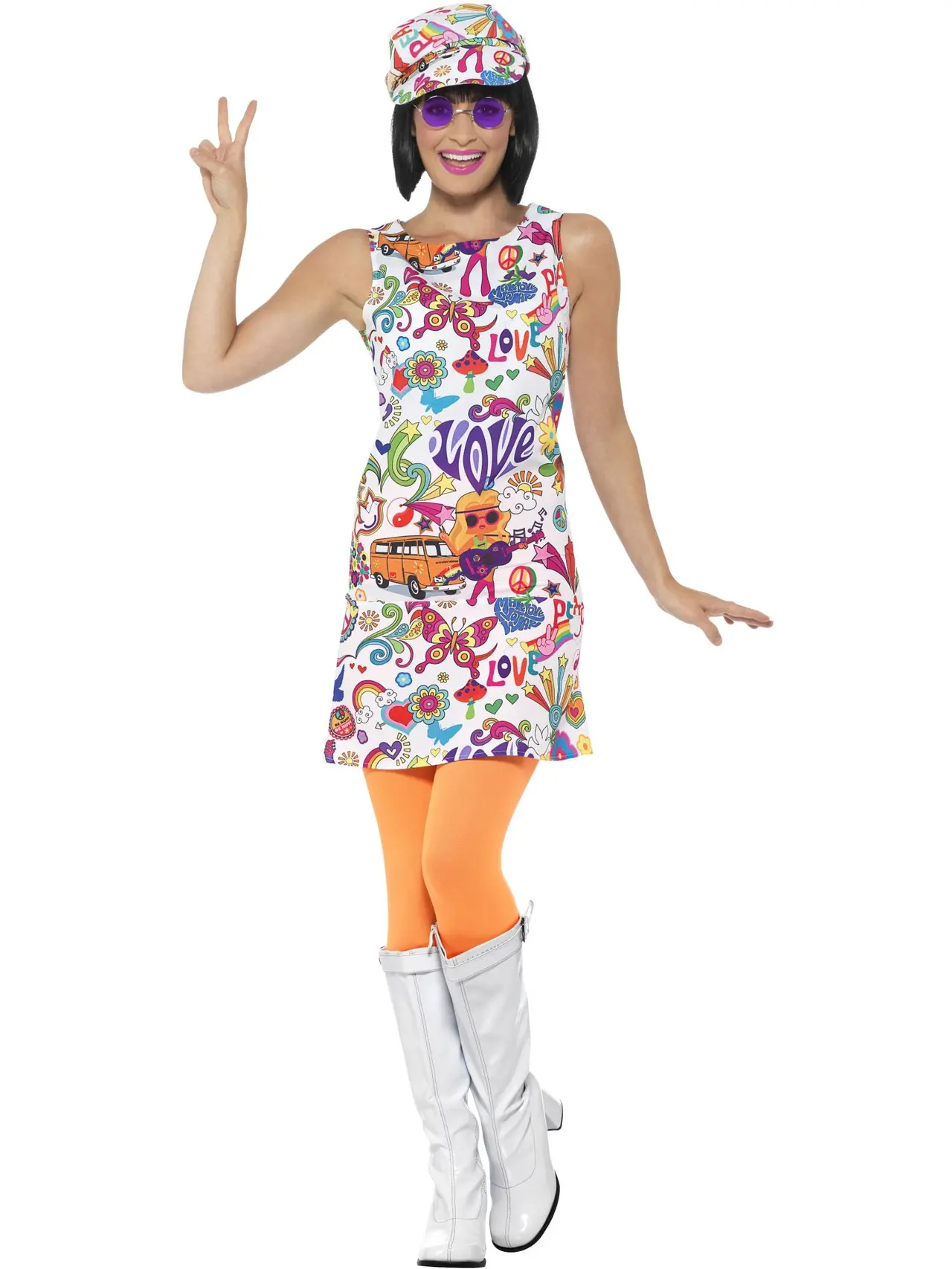 60'er groovy chick – kostume til damer
