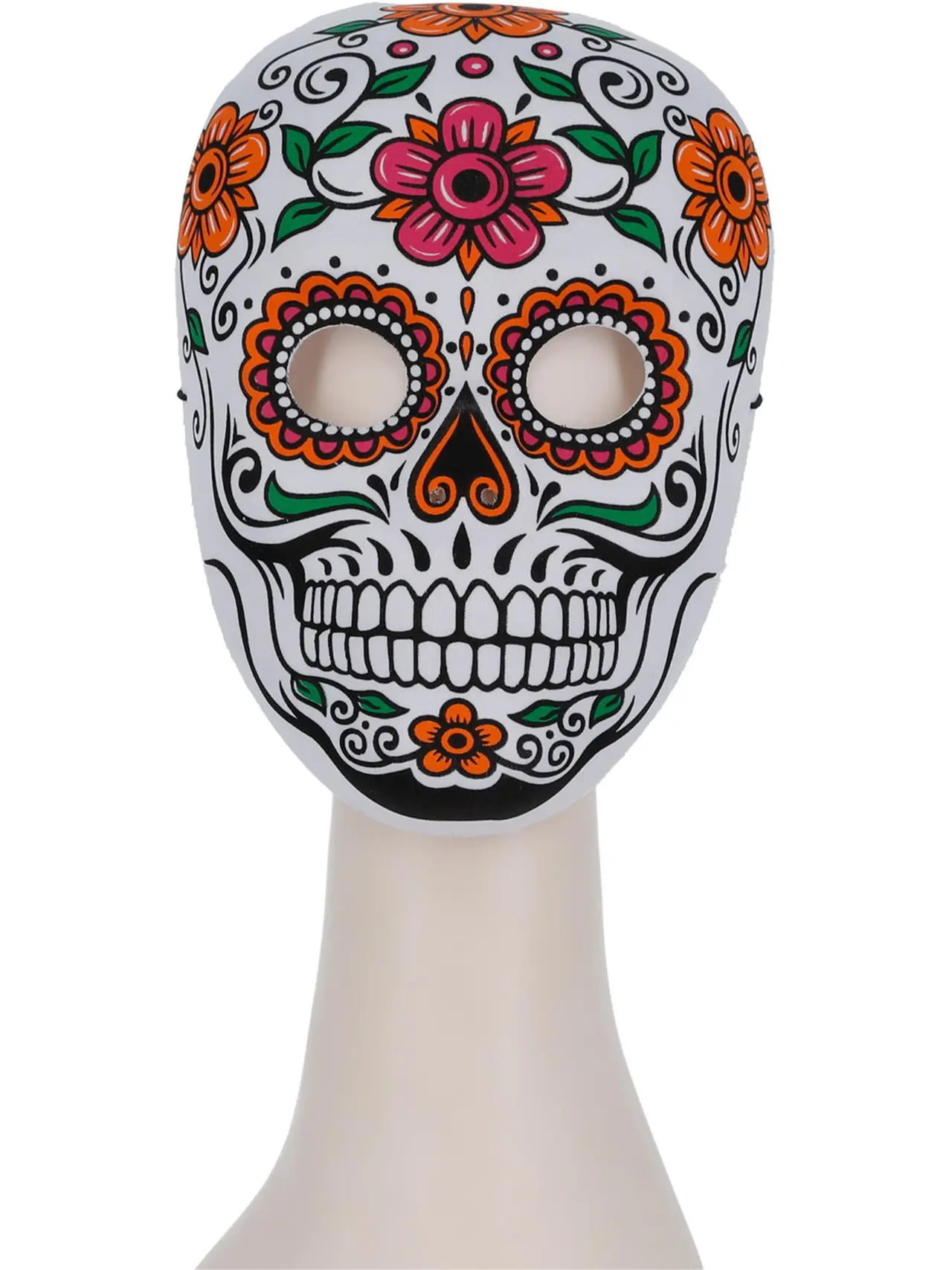 Hvid Señor Bones-maske