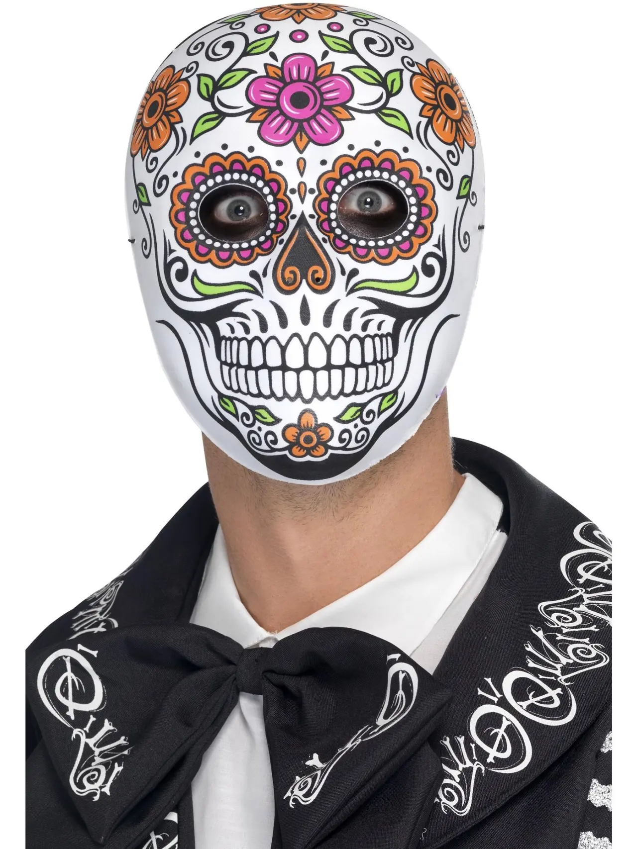 Hvid Señor Bones-maske
