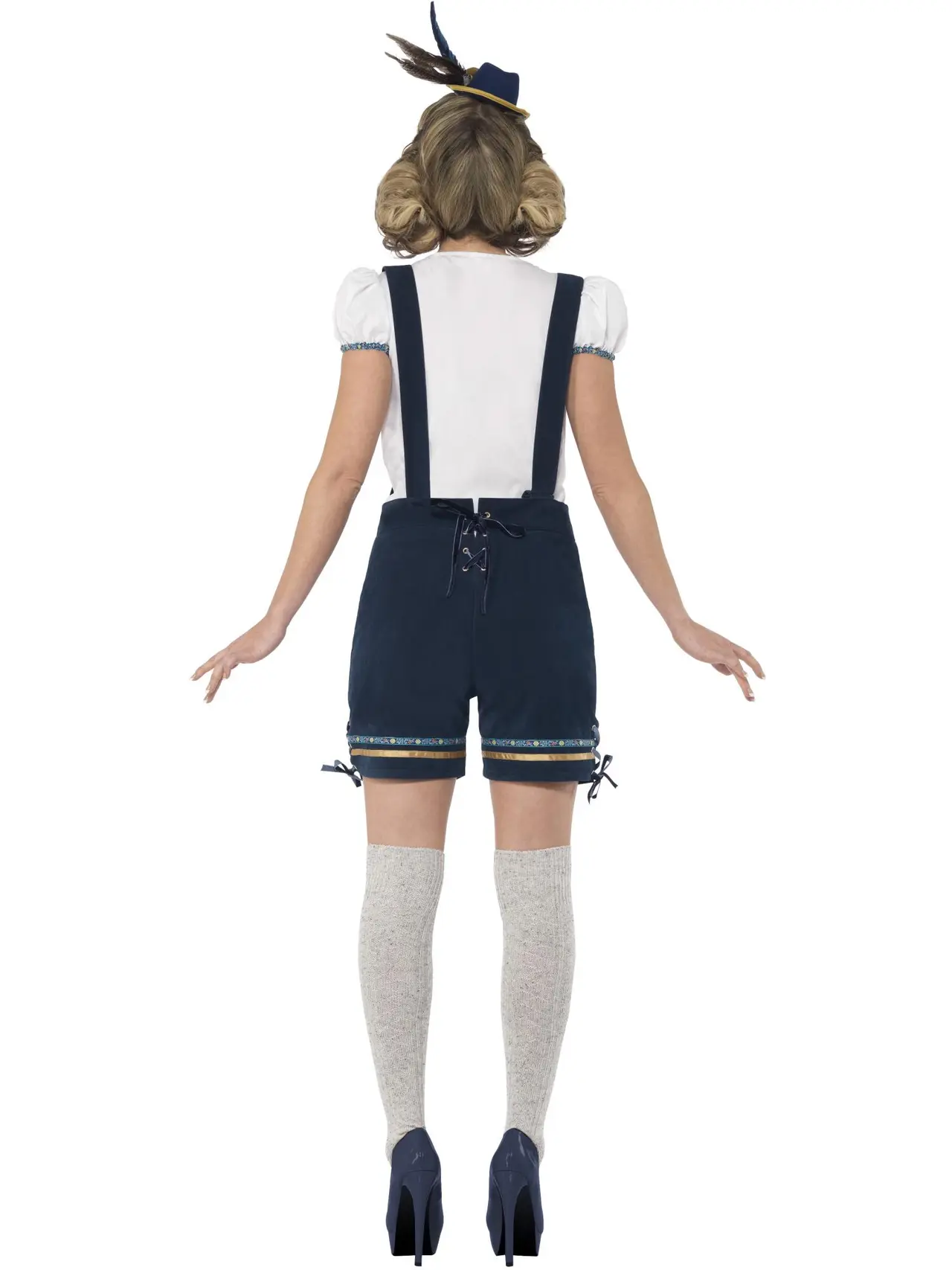 Traditionel bayersk deluxe, blå – kostume til damer