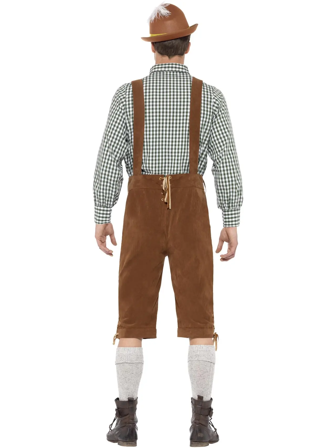 Traditionel bayersk Hans deluxe, grøn – kostume til herrer