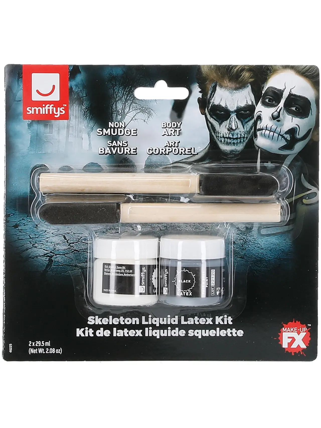 Skelet-sæt med flydende latex