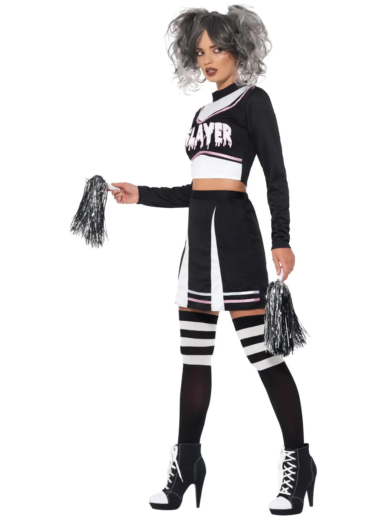 Gotisk cheerleader – kostume til damer