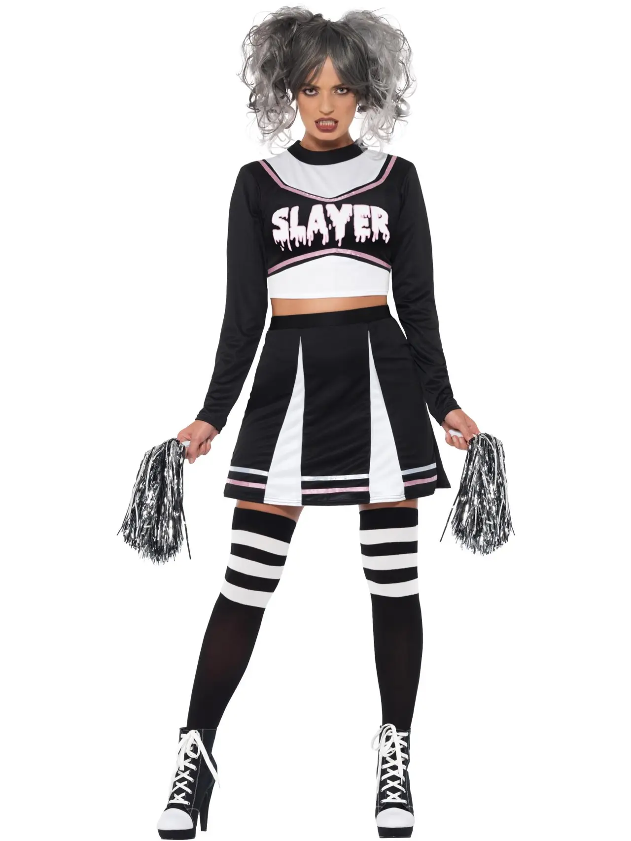 Gotisk cheerleader – kostume til damer