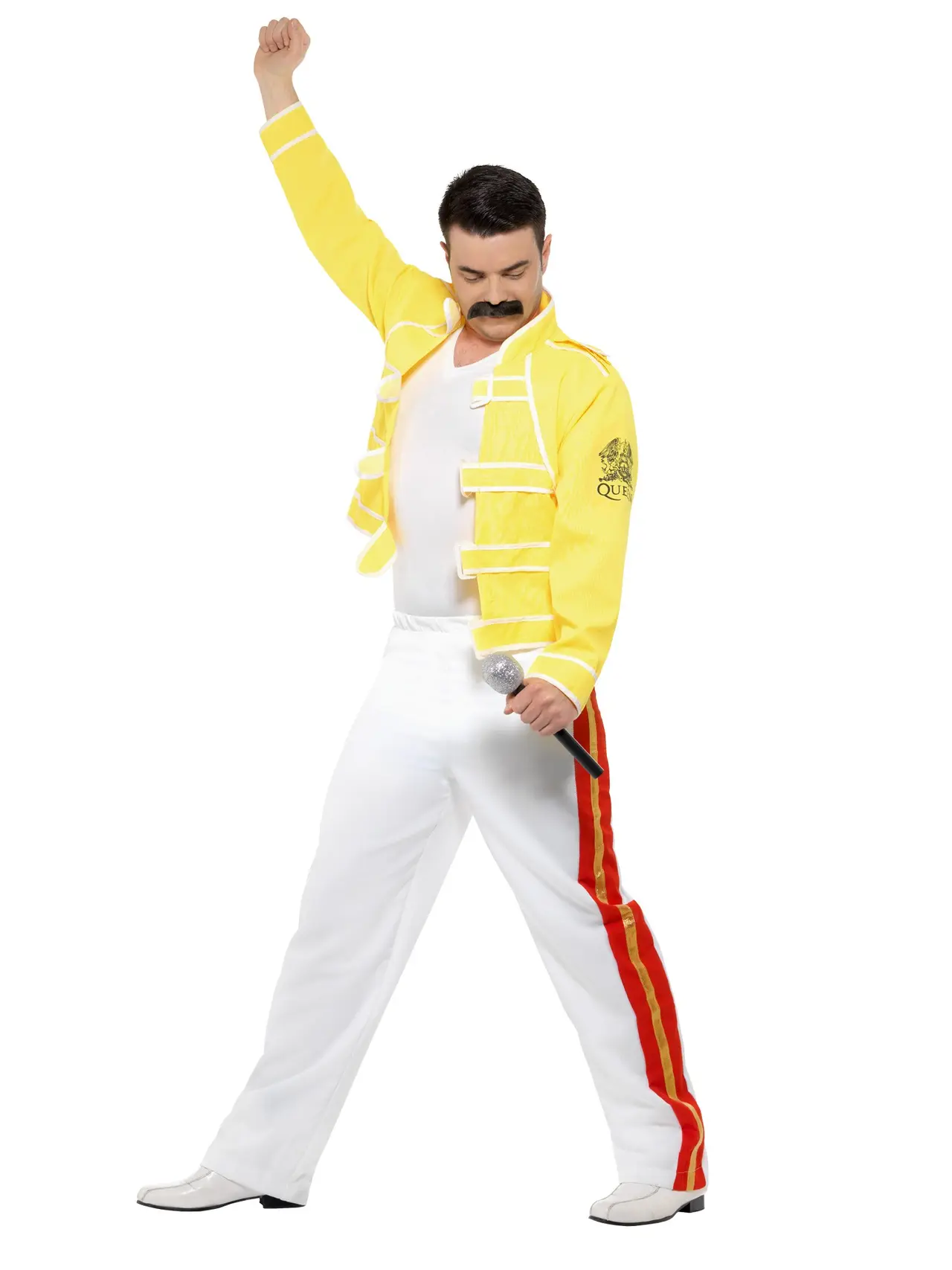 Freddie Mercury gul jakke – kostume til herrer