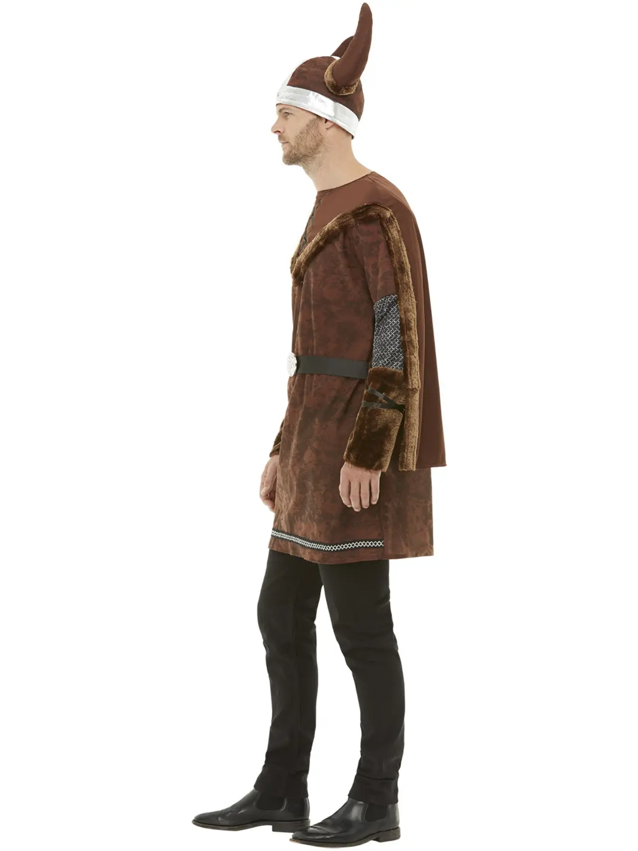 Vikingebarbar deluxe, brun – kostume til herrer