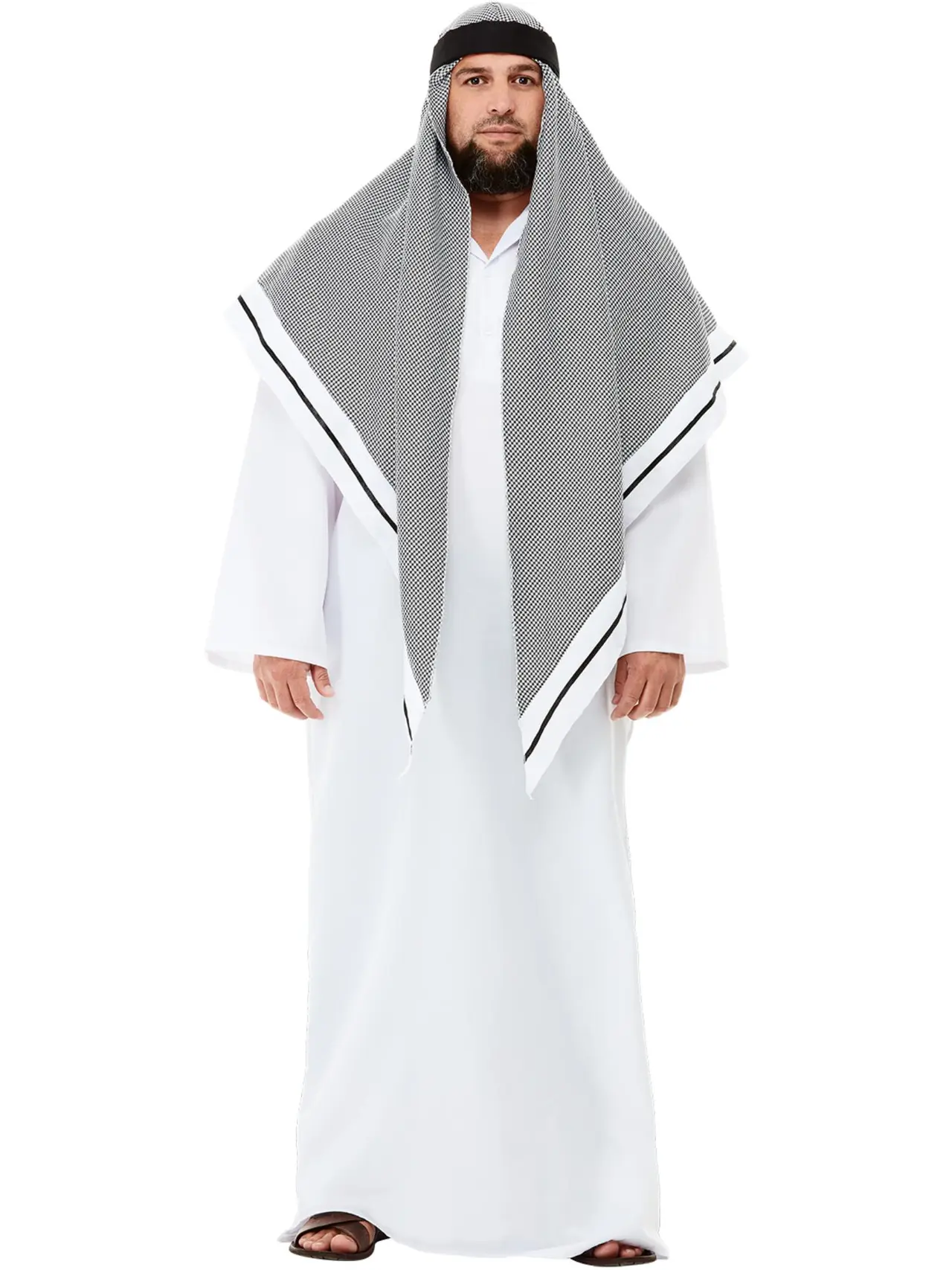 Sheik deluxe i hvid – kostume til herrer