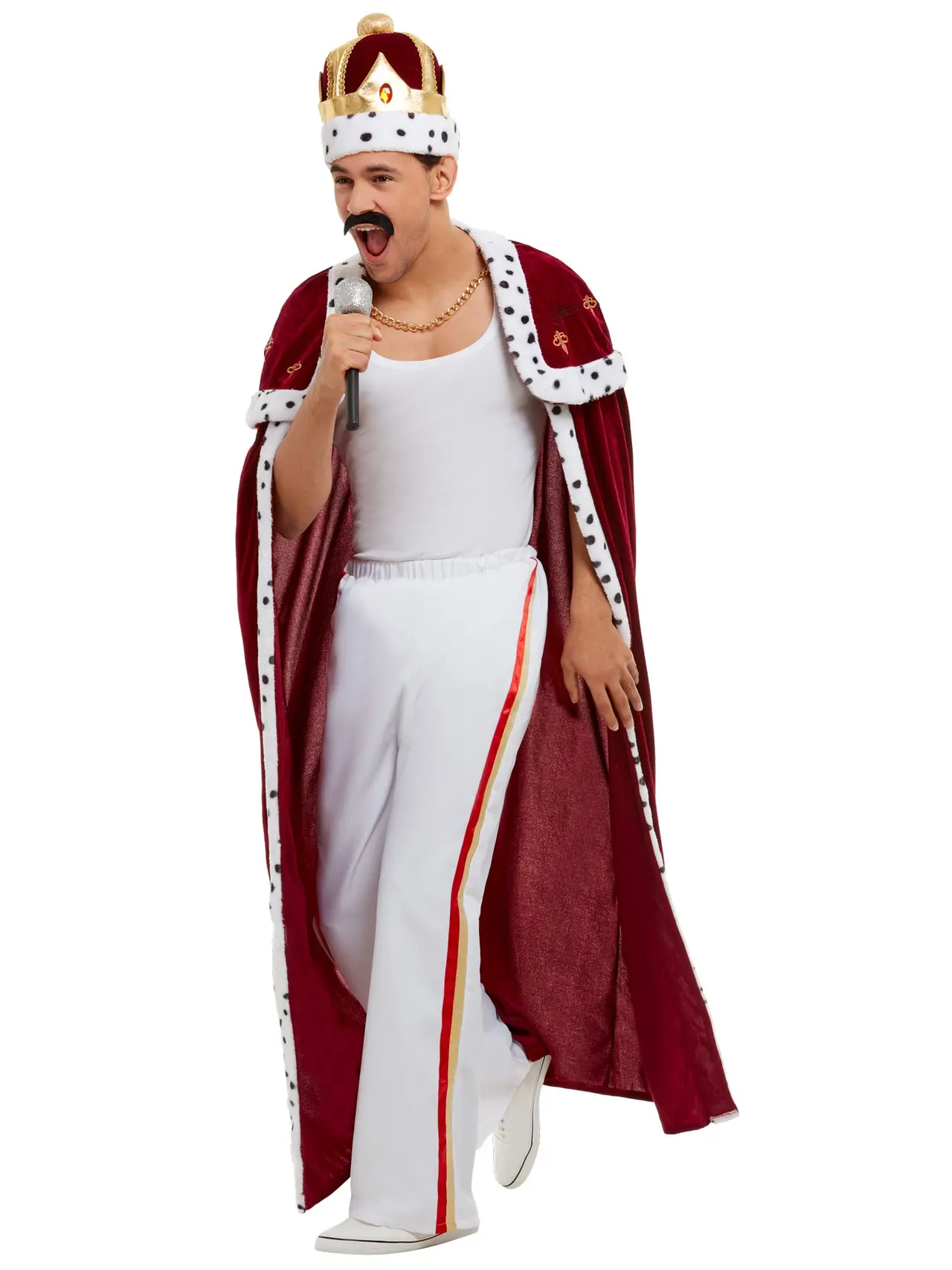 Freddie Mercury kongekostume deluxe – kostume til herrer