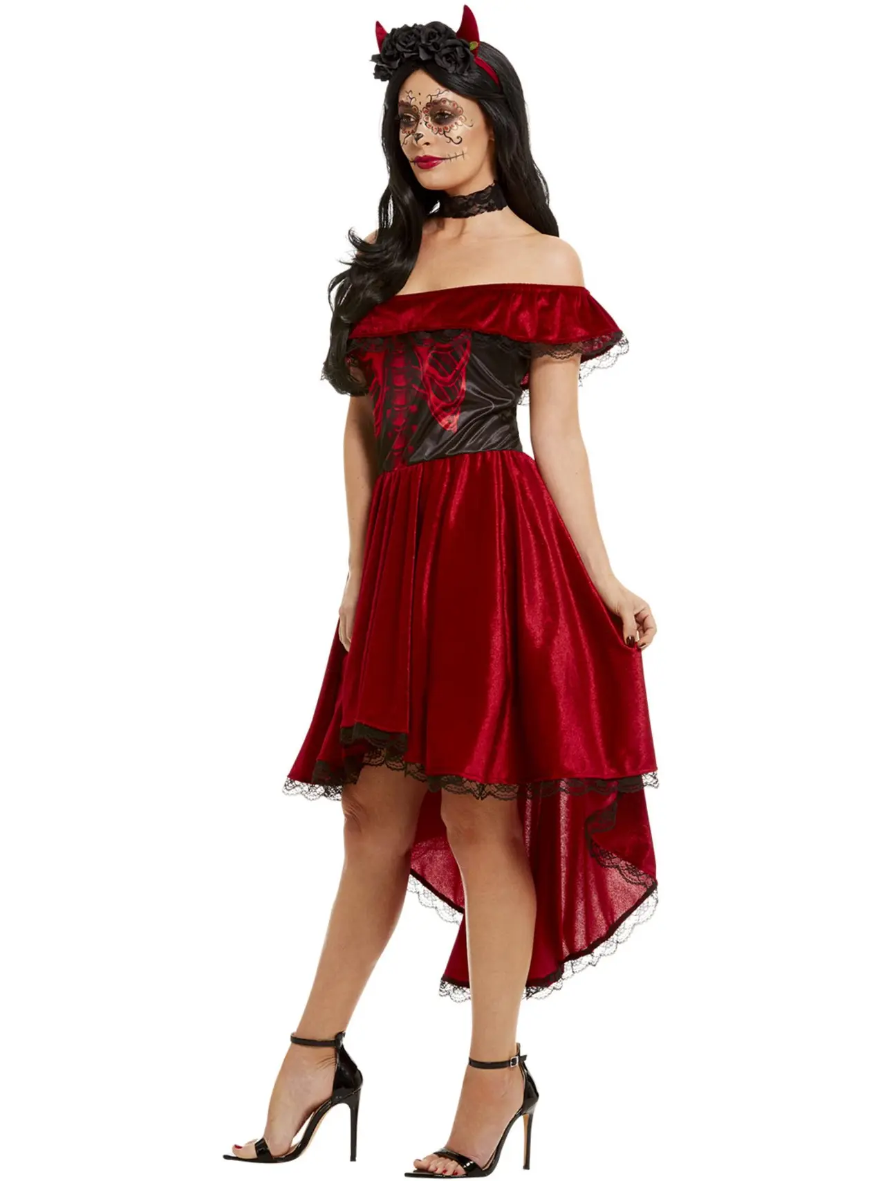 Day of the Dead-djævel – kostume til damer