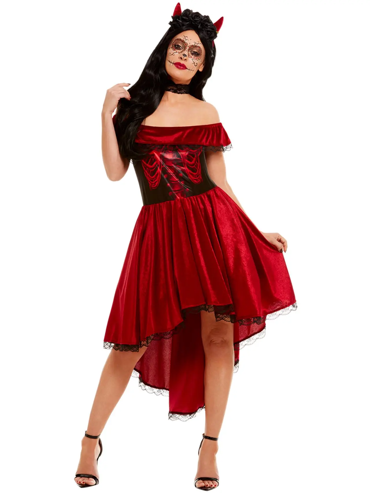 Day of the Dead-djævel – kostume til damer