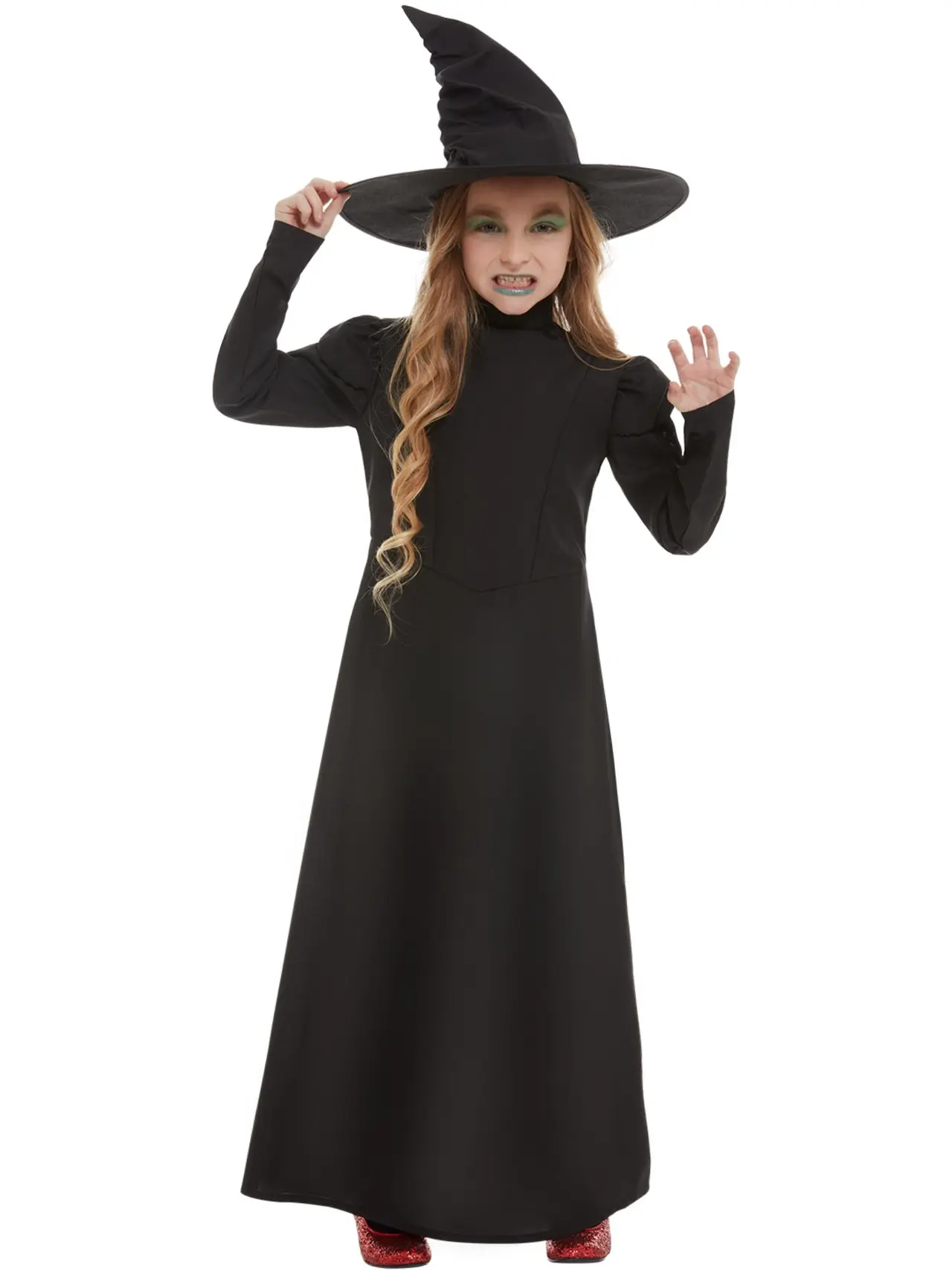 Ond heks, sort – kostume til piger (model 51043)