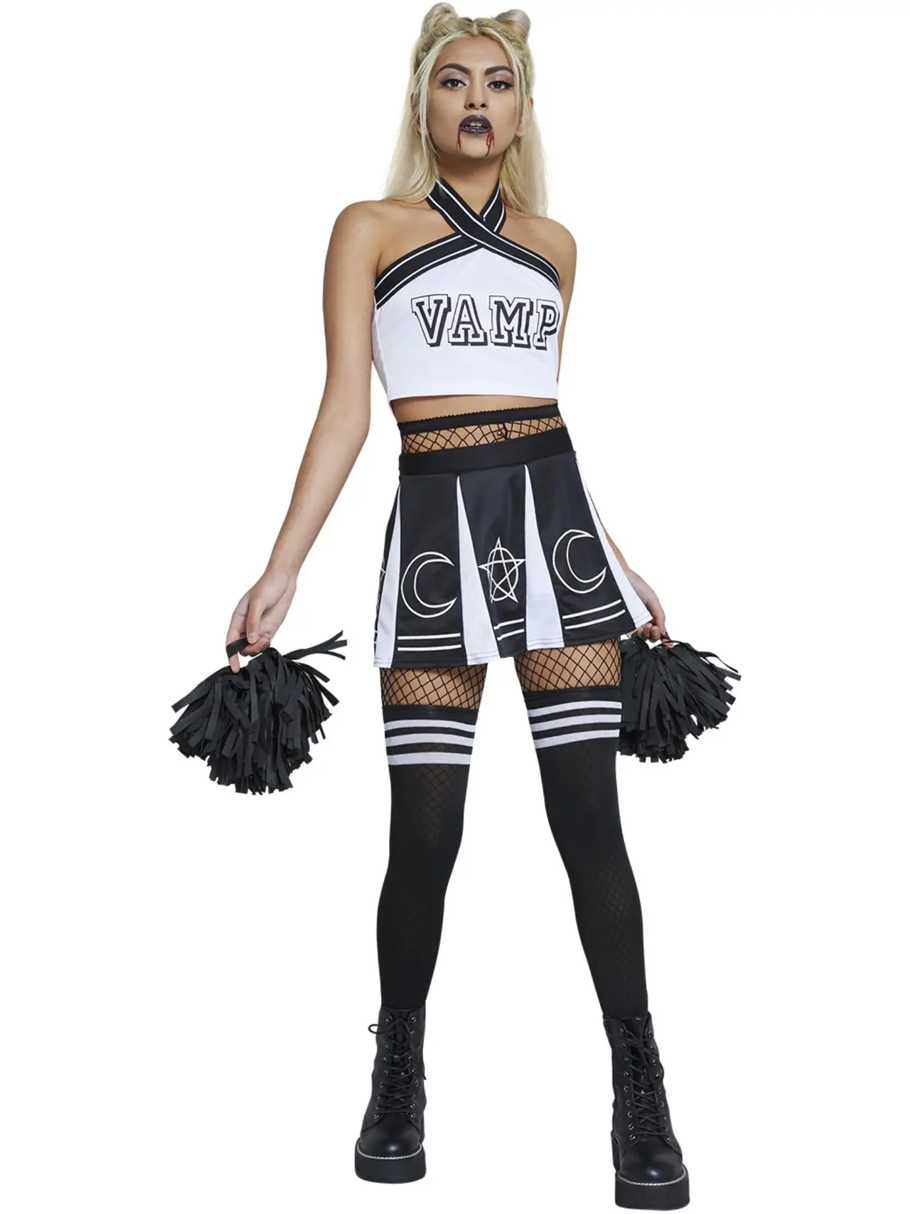 Vampyr-cheerleader – kostume til damer