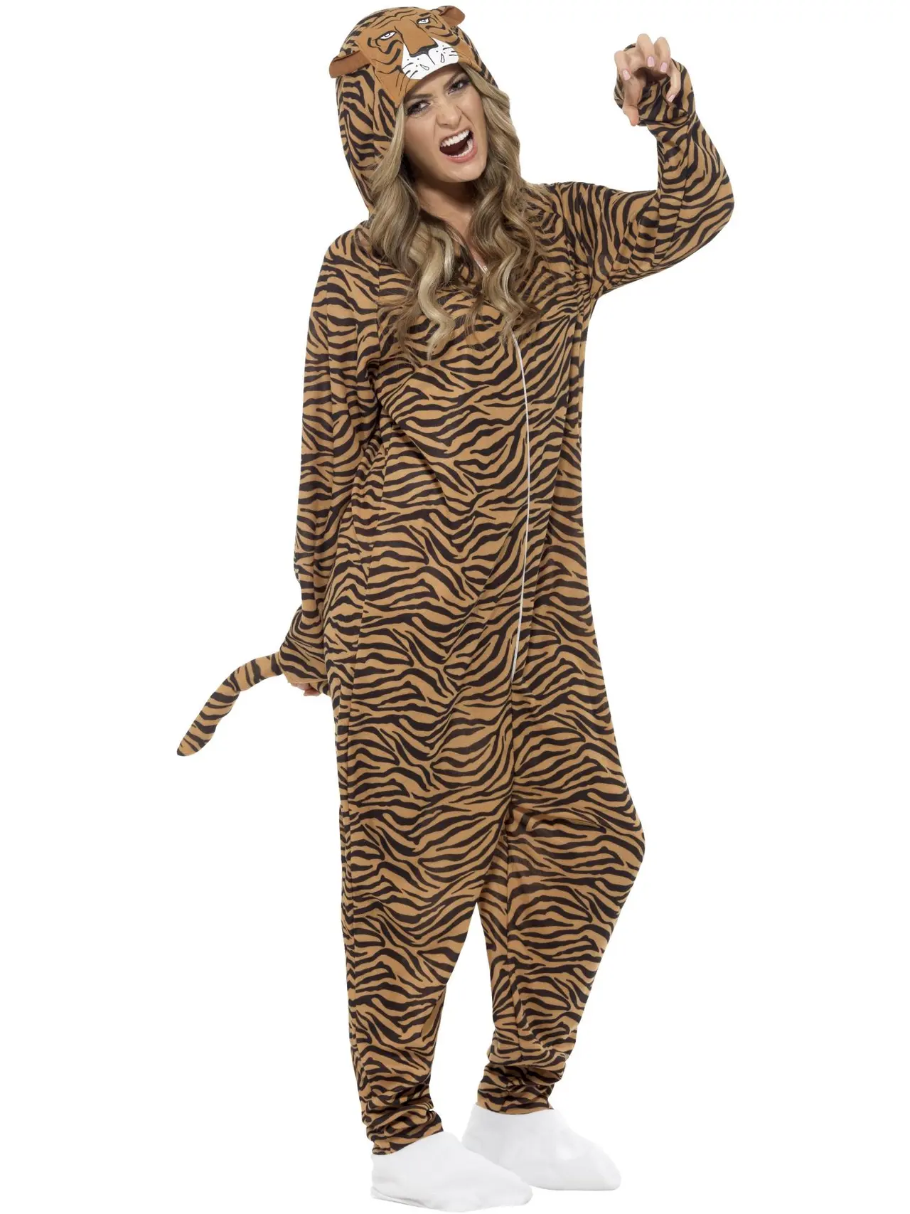 Brun tiger – kostume til damer