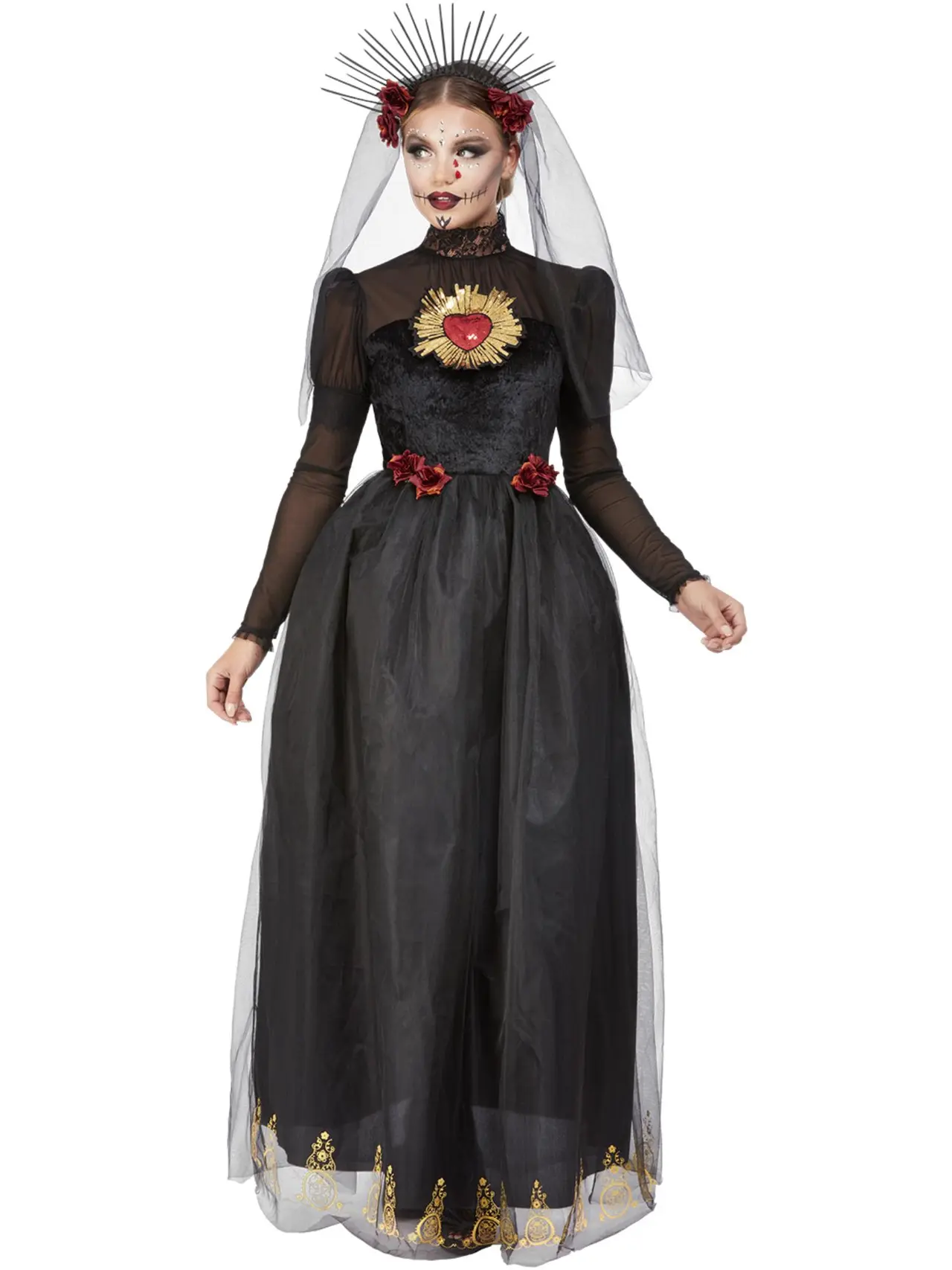 Day of the Dead Sacred Heart-brud – kostume til damer