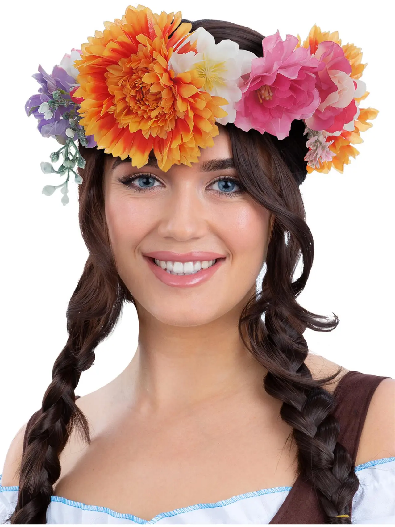 Blomsterkrans deluxe, flerfarvet