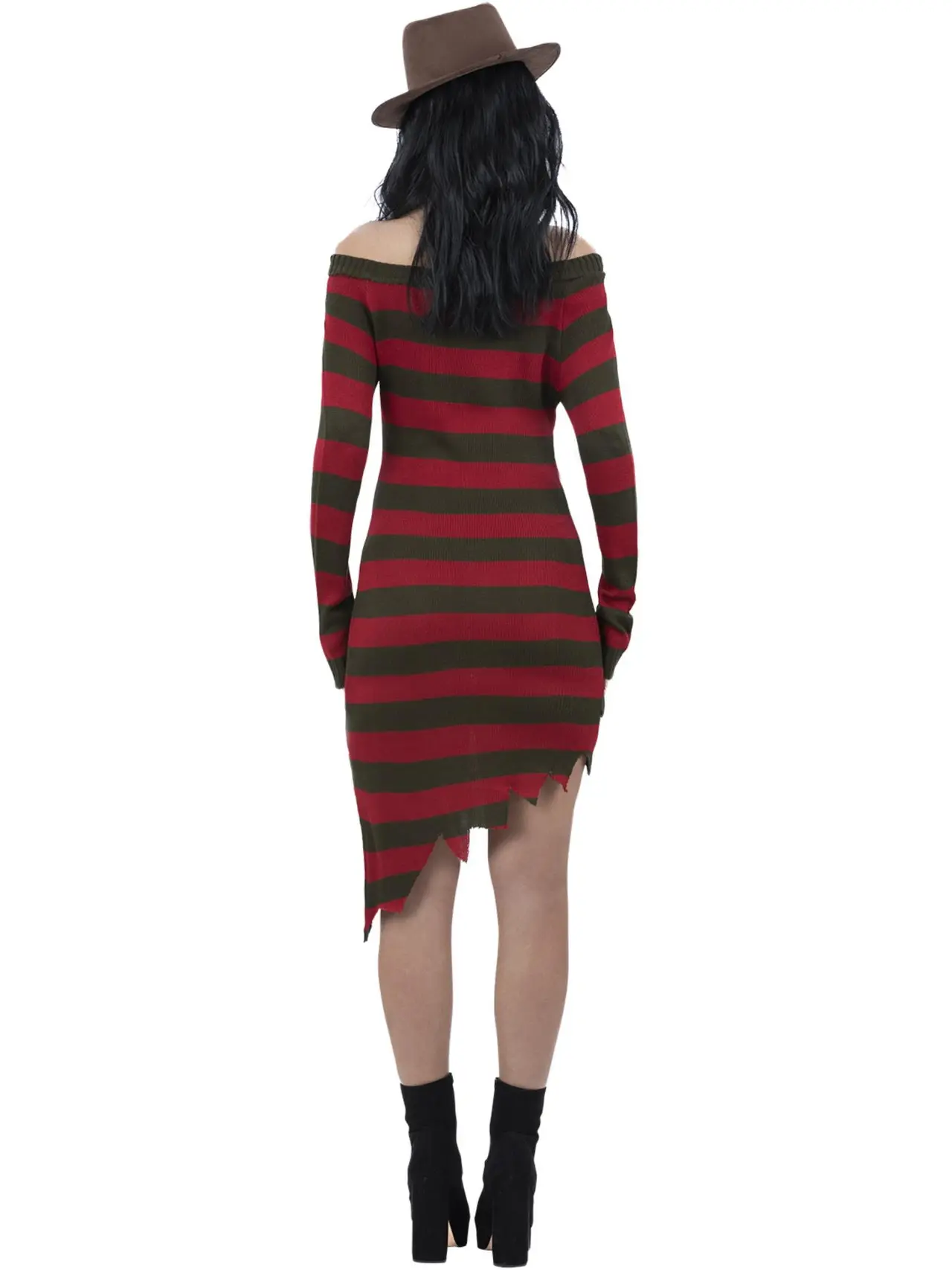 Freddy Krueger-strikkjole – kostume til damer