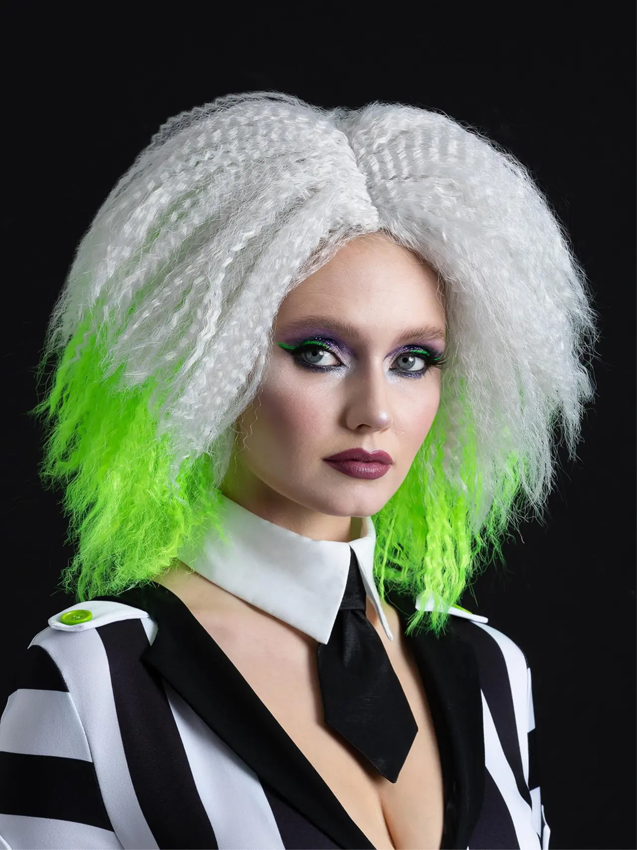 Beetlejuice-paryk, halvlang og bølget