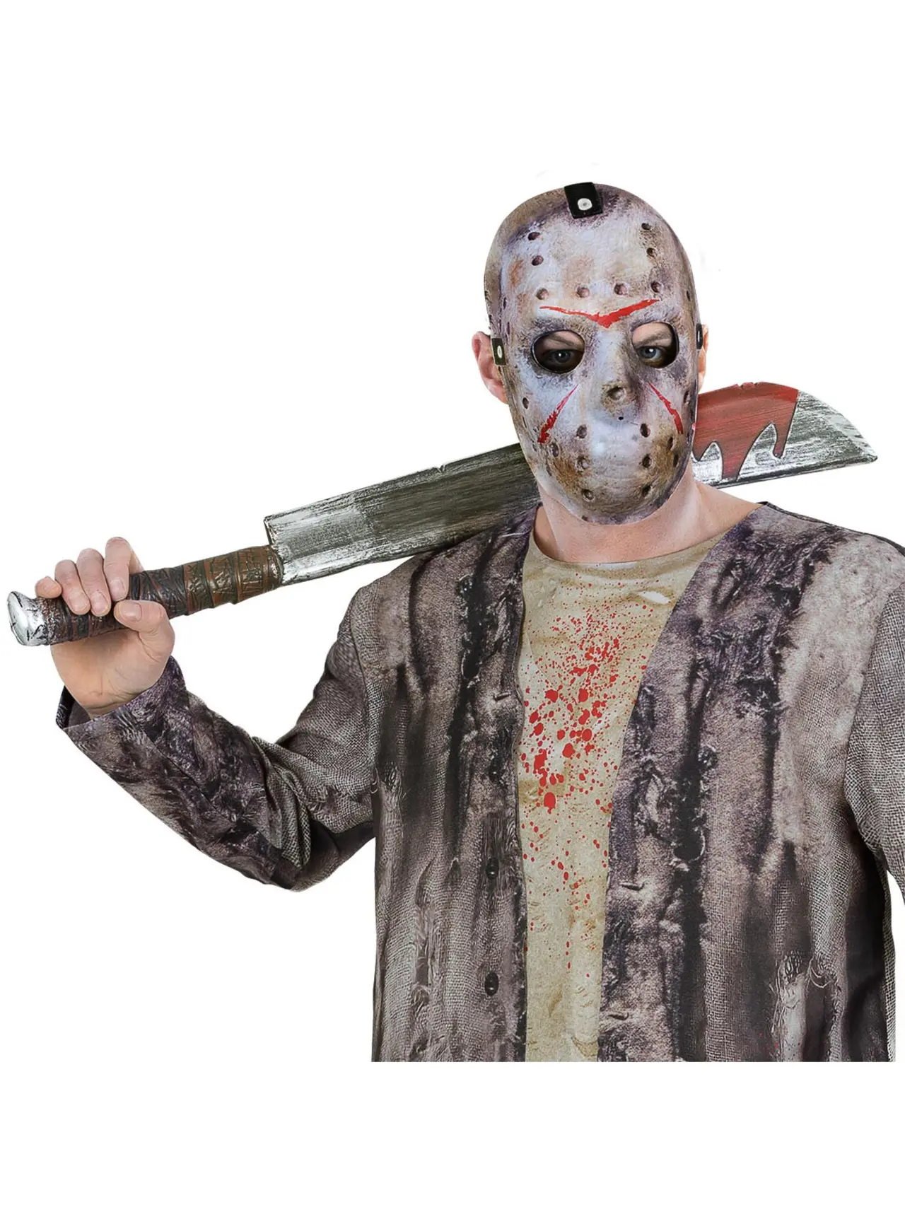 Jason Voorhees-sæt med machete og maske