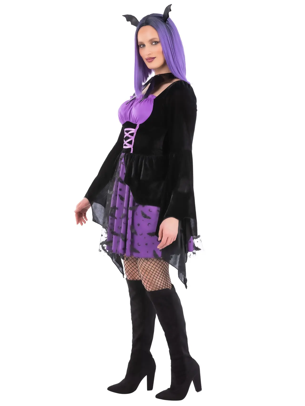 Vampyrinde med flagermusvinger – kostume til damer