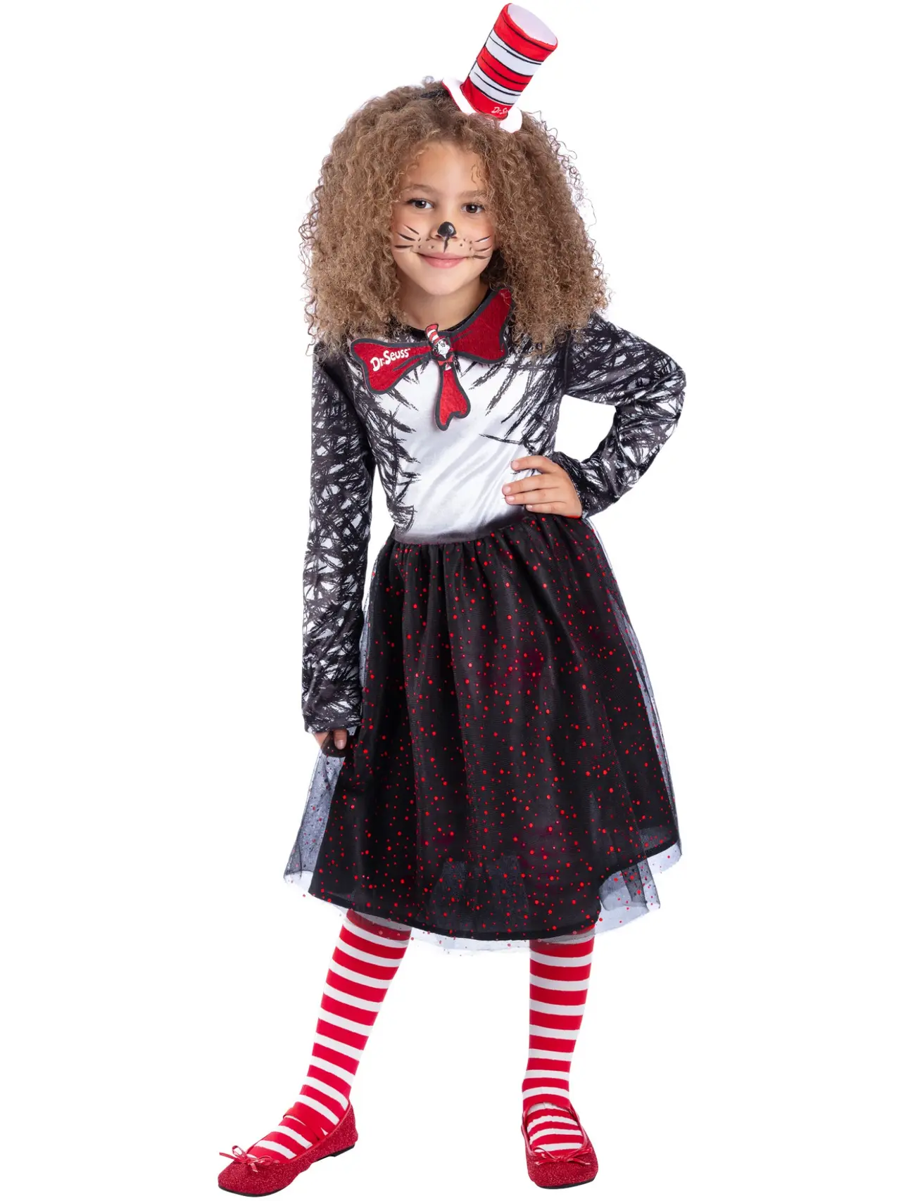Katten med hatten fra Dr. Seuss – kostume til piger