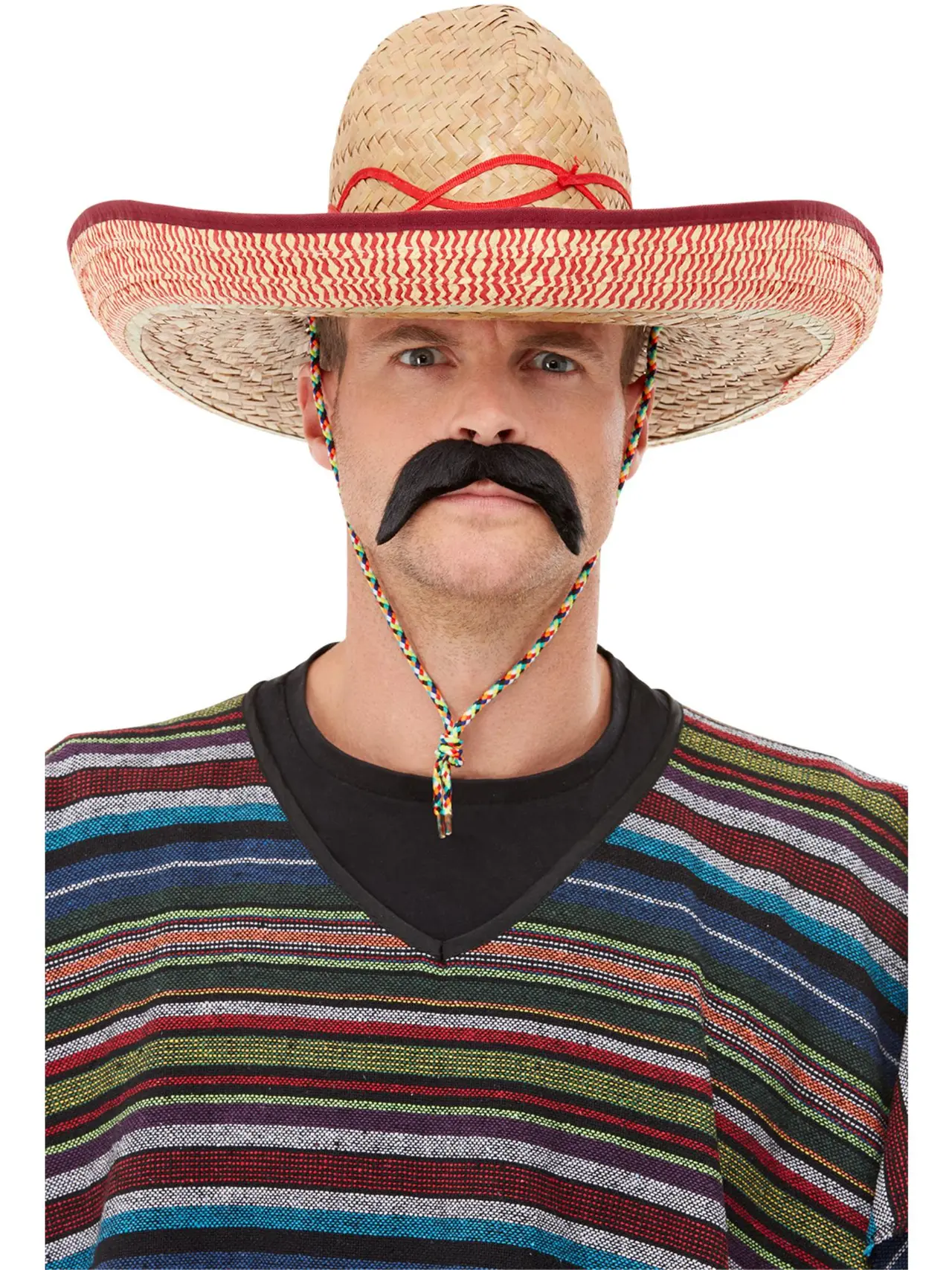 Ekstra stor sombrero i strå, brun