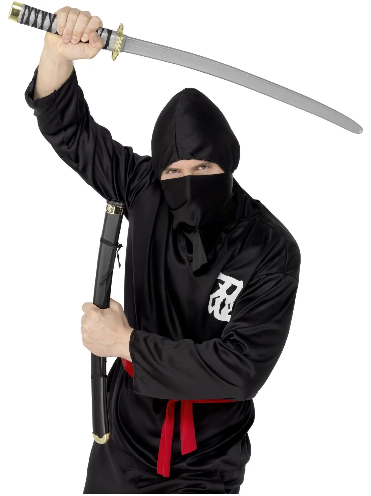 Grå samuraisværd med skede, 73 cm
