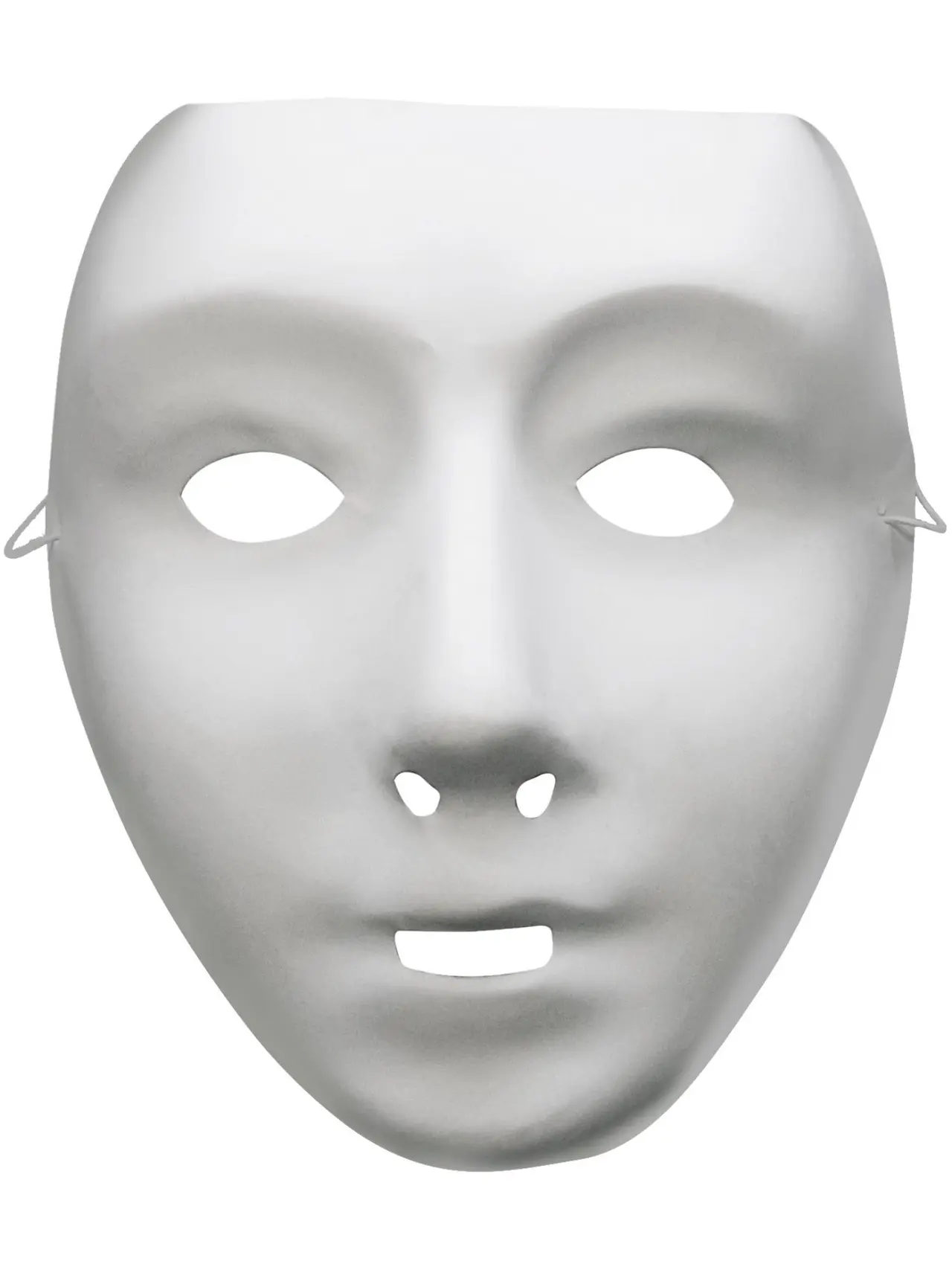 Hvid robotmaske på elastik