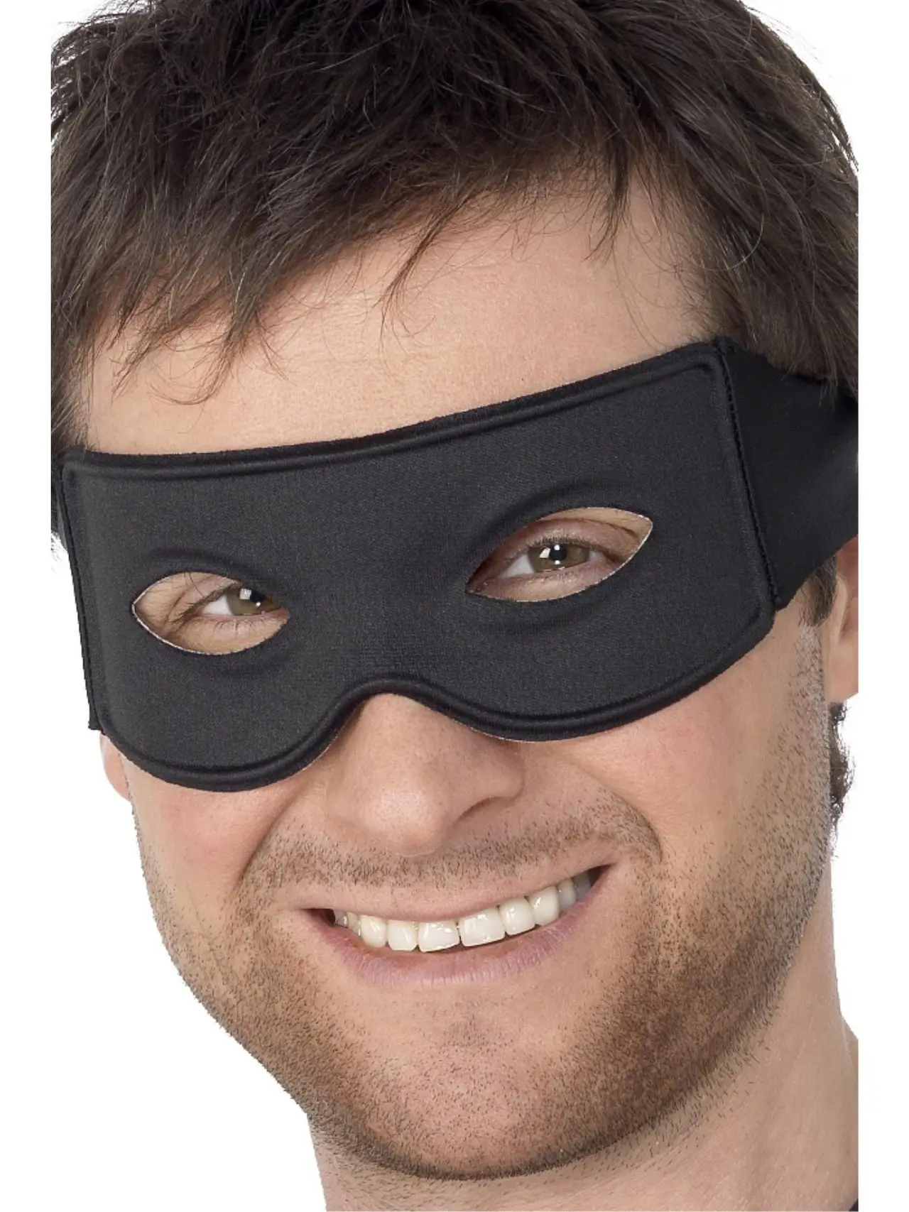 Sort banditmaske med bindetørklæde