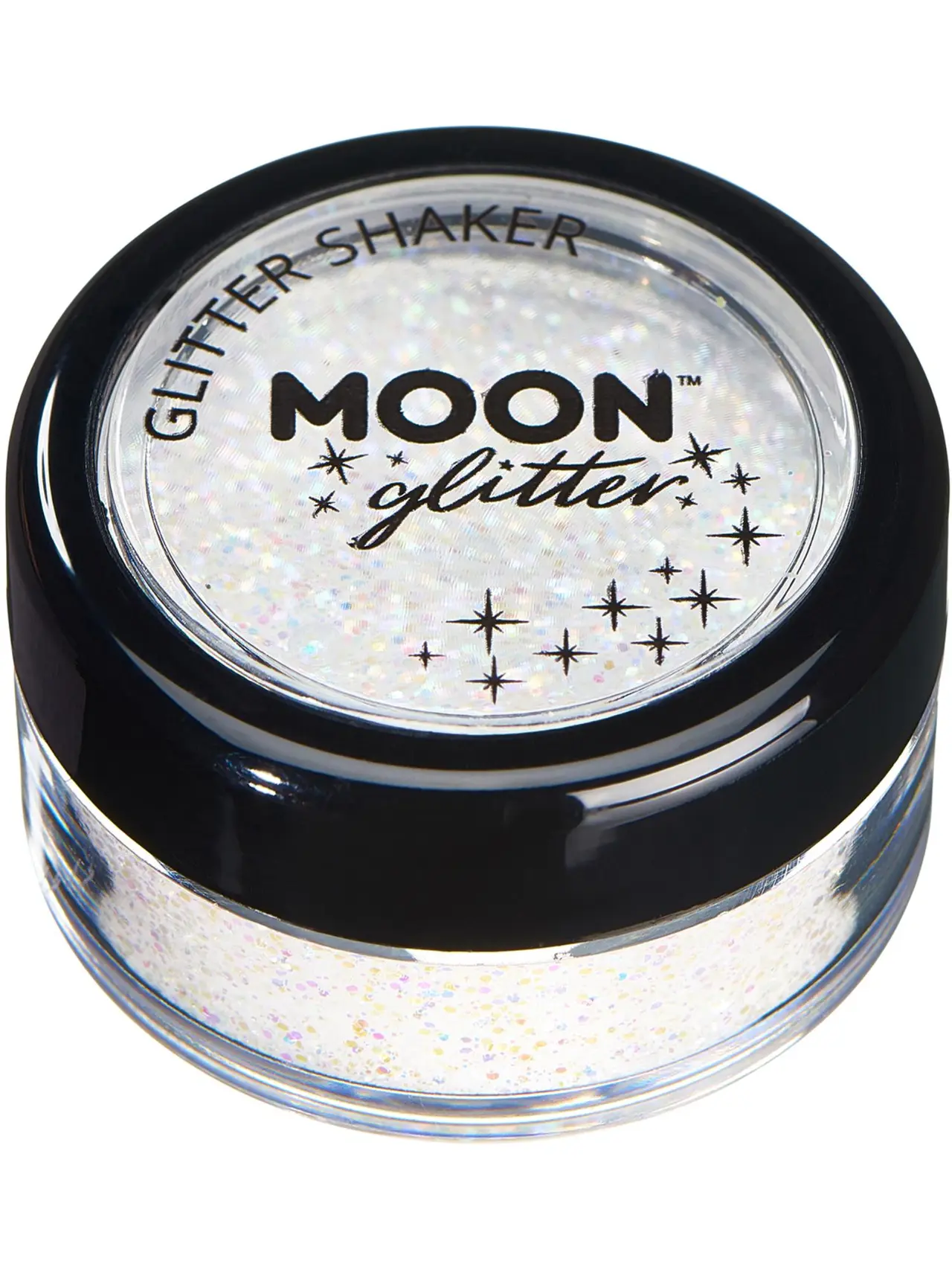 Moon Glitter pastelglimmer i strødåse, hvid