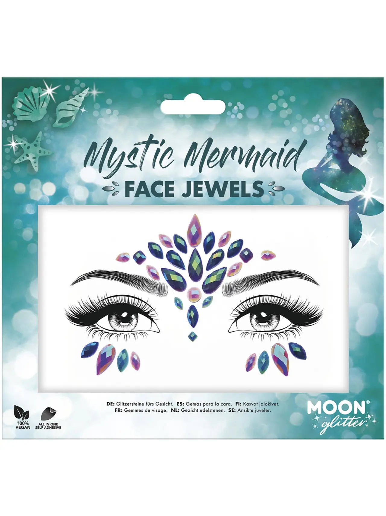 Moon Glitter ansigtssmykker, Mystic Mermaid