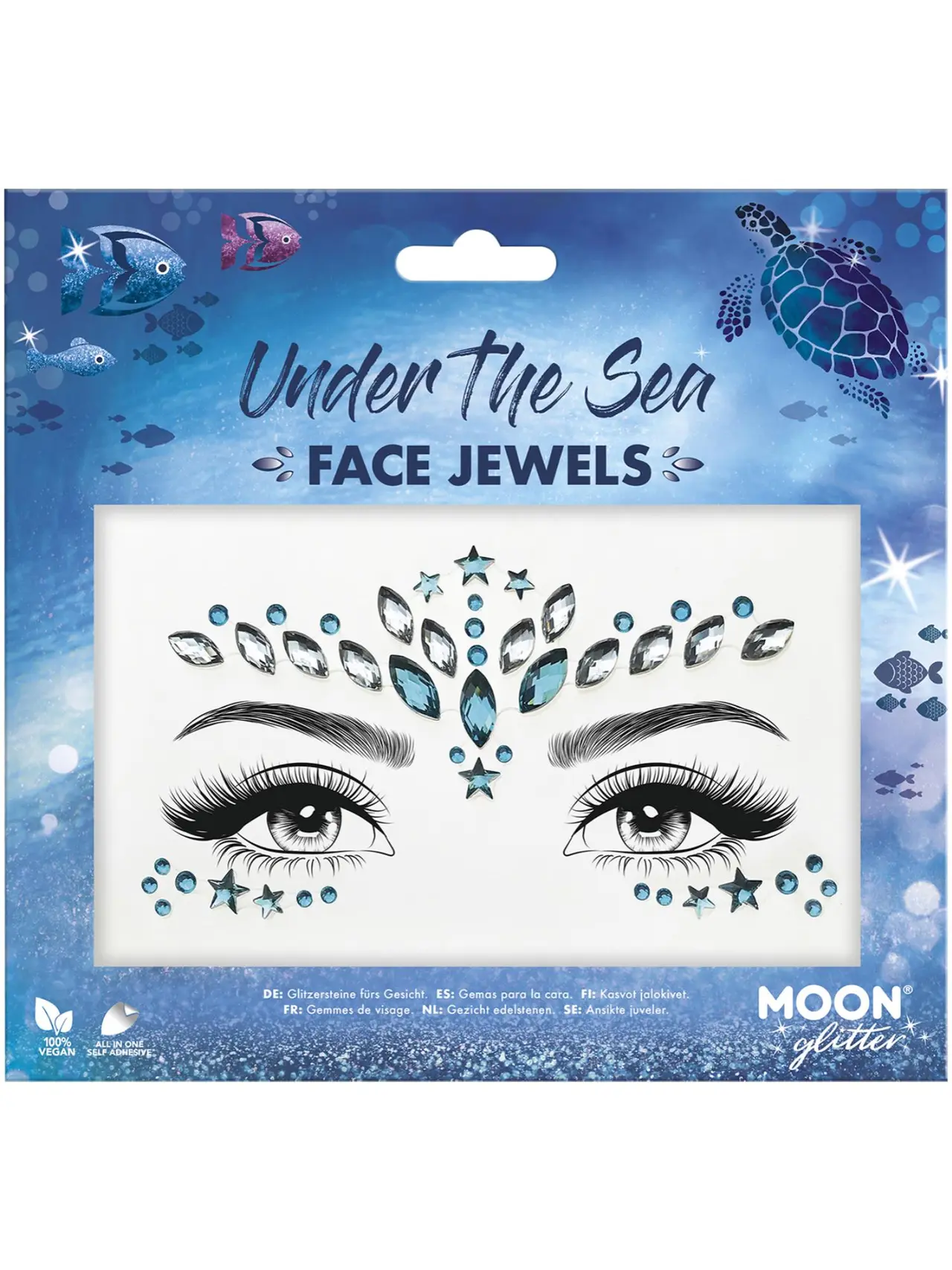 Moon Glitter ansigtssmykker, Under The Sea