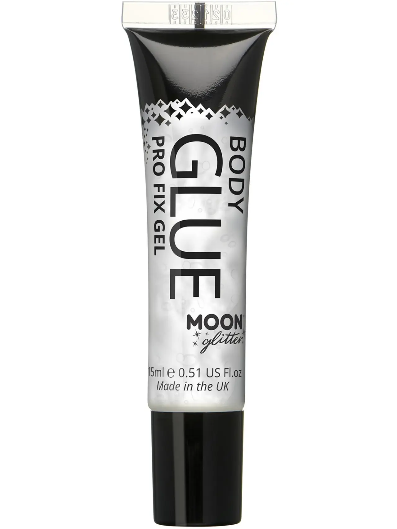 Moon Glitter Pro Fix-gel – klar glimmerlim til huden