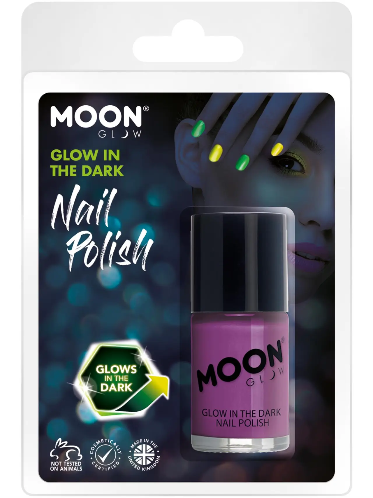 Moon Glow selvlysende neglelak, lilla