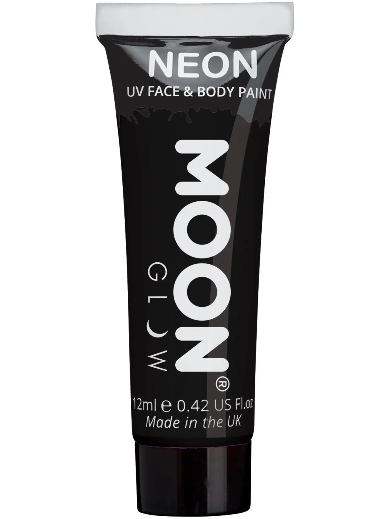 Moon Glow pastel neon UV-ansigtsmaling, sort