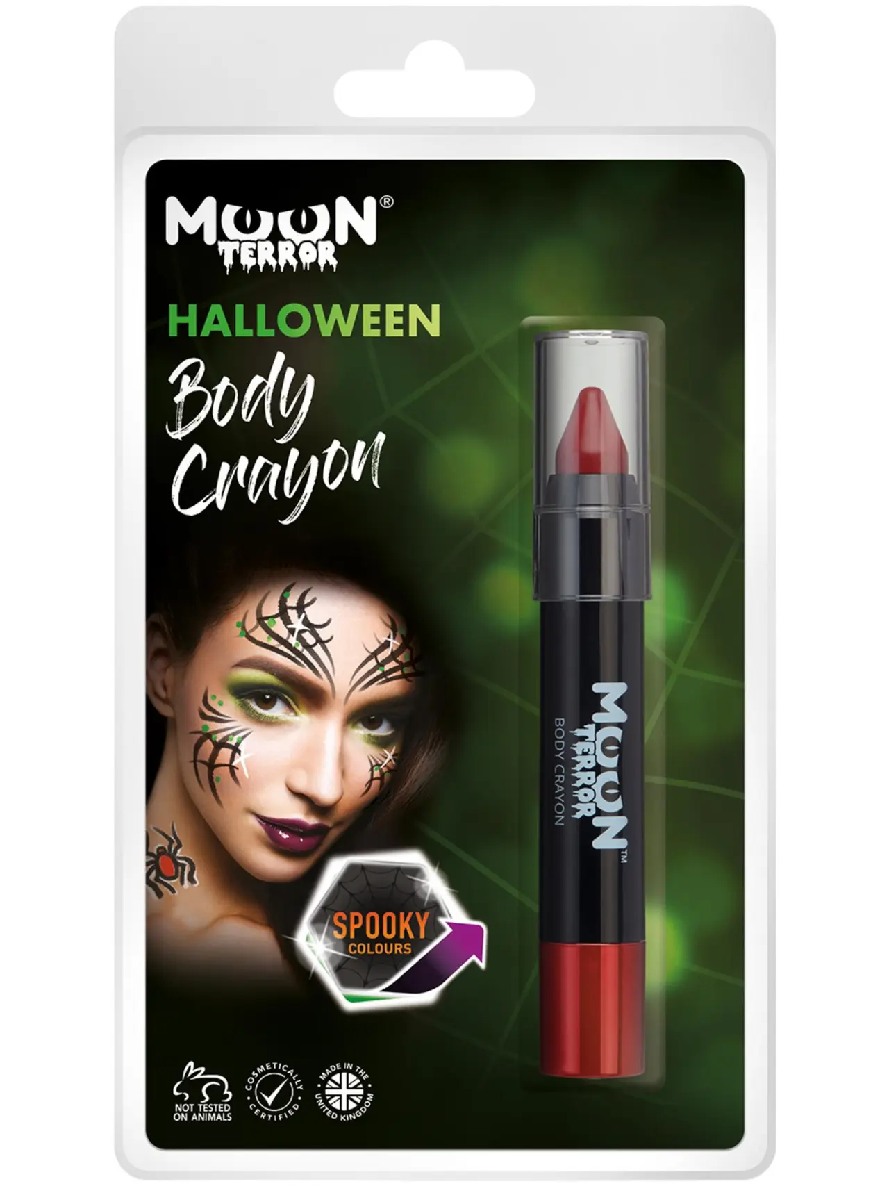 Moon Terror halloween-kropsfarvestift, rød